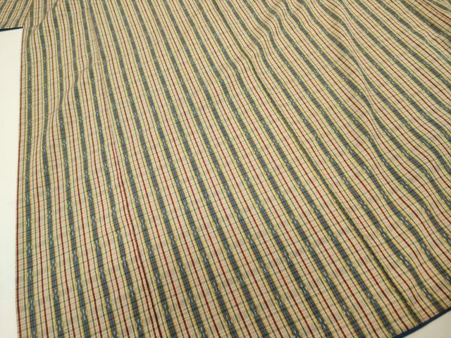 平和屋着物■上質な紬 縞 正絹 逸品 DABC7965ya