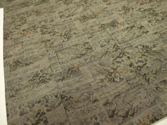 平和屋着物■上質な紬 風景文 正絹 逸品 DABC7967ya