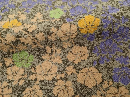 平和屋着物■上質な小紋 草花文 正絹 逸品 DABC7975ya