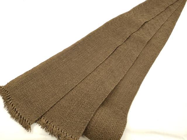 平和屋着物＊夏物 男性 角帯 黒茶色 正絹 逸品 DABC8001cm