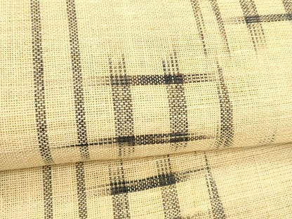 平和屋着物＊夏物 八寸名古屋帯 藍 絣文様 麻 逸品 DABC8003cm