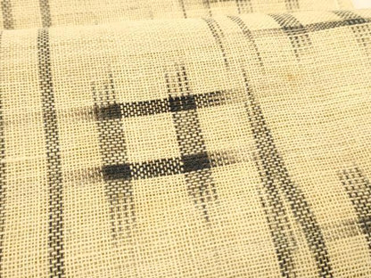 平和屋着物＊夏物 八寸名古屋帯 藍 絣文様 麻 逸品 DABC8003cm