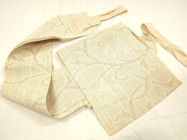 平和屋着物＊夏物 つけ帯 唐草文 正絹 逸品 DABC8004cm