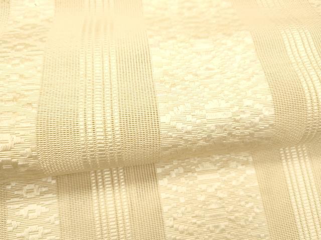 平和屋着物＊夏物 本場筑前博多織 八寸名古屋帯 紗献上 肌色 正絹 逸品 DABC8019cm