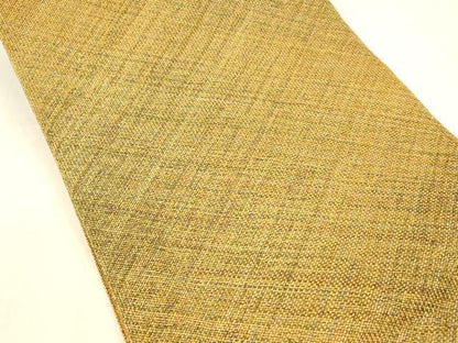 平和屋着物＊夏物 八寸名古屋帯 組織 霞文 金糸 正絹 逸品 DABC8025cm
