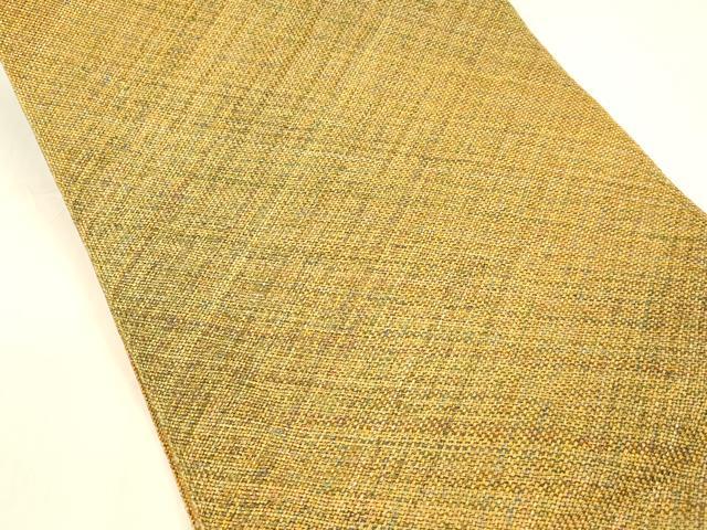 平和屋着物＊夏物 八寸名古屋帯 組織 霞文 金糸 正絹 逸品 DABC8025cm