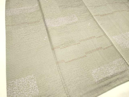 平和屋着物■上質な小紋 草木染 横段文 反端付き 正絹 逸品 DABC8061cm