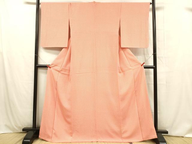 平和屋着物■江戸小紋 舞花文 やまと誂製 正絹 逸品 DABC8064cm