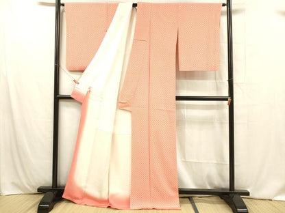 平和屋着物■江戸小紋 舞花文 やまと誂製 正絹 逸品 DABC8064cm