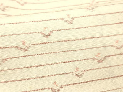 平和屋着物■上質な紬 横段文 正絹 逸品 DABC8075cm