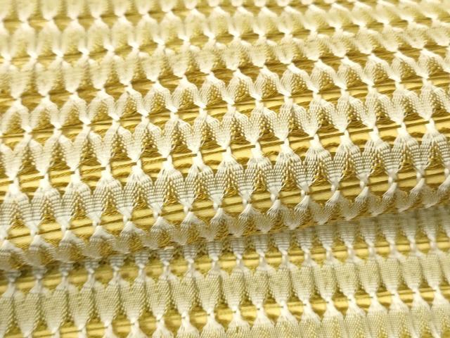 平和屋着物▽太鼓柄 本袋帯 スリーシーズン 春夏秋 もじり織 横段文 正絹 逸品 DABC8077cm