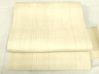 平和屋着物＊夏物 九寸名古屋帯 肌色 麻 逸品 DABC8080cm