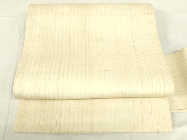 平和屋着物＊夏物 九寸名古屋帯 肌色 麻 逸品 DABC8080cm