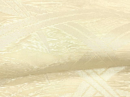 平和屋着物＊夏物 六通柄袋帯 草葉文 銀糸 正絹 逸品 DABC8083cm