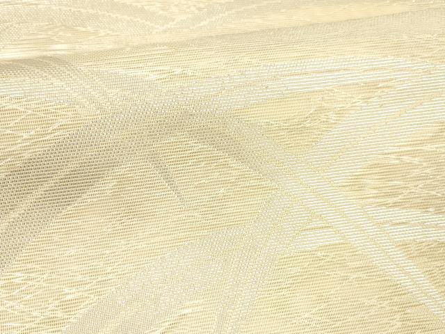 平和屋着物＊夏物 六通柄袋帯 草葉文 銀糸 正絹 逸品 DABC8083cm