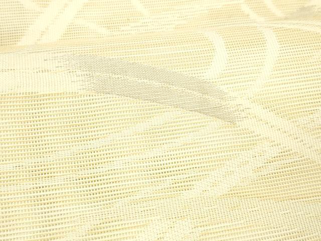 平和屋着物＊夏物 八寸名古屋帯 流水草葉文 銀糸 DABC8092cm