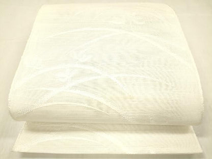平和屋着物＊夏物 八寸名古屋帯 草葉文 DABC8093cm