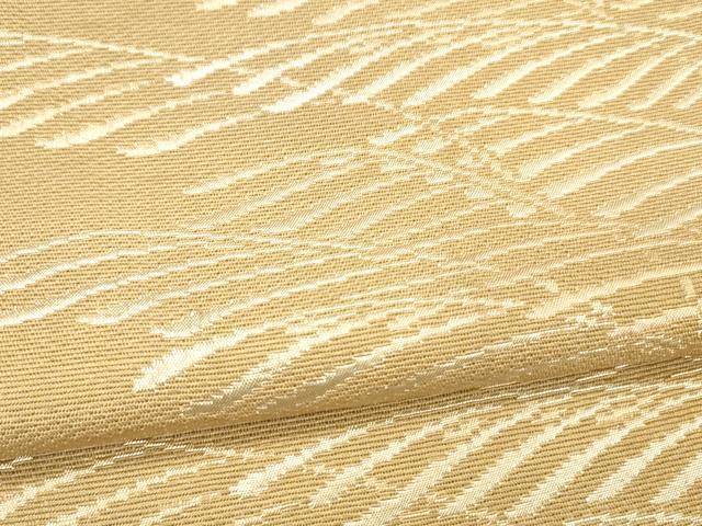 平和屋着物＊夏物 八寸名古屋帯 稲穂 銀糸 正絹 逸品 DABC8101cm