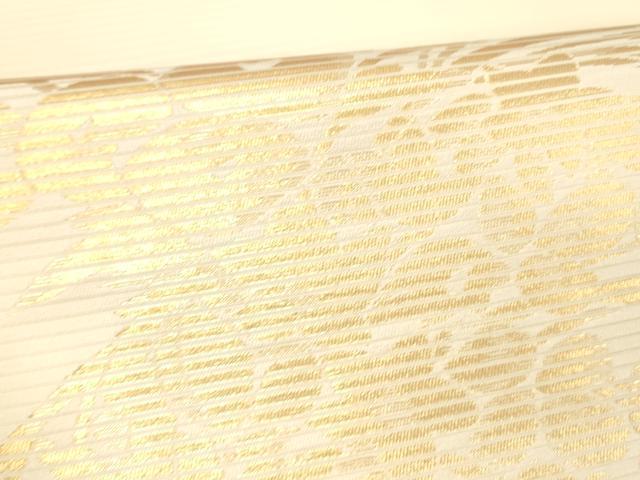 平和屋着物＊夏物 つけ帯 飾花文 金糸 正絹 逸品 DABC8104cm