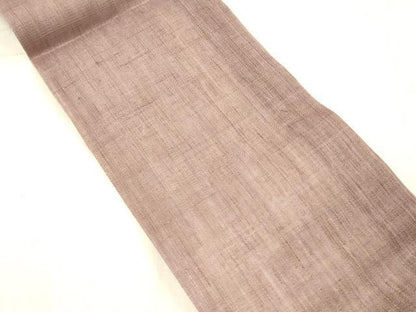 平和屋着物＊夏物 半幅帯 京紫色 麻 逸品 DABC8106cm