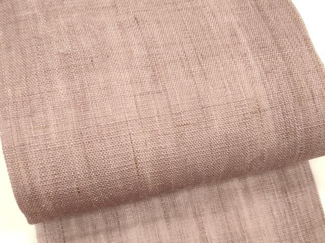 平和屋着物＊夏物 半幅帯 京紫色 麻 逸品 DABC8106cm