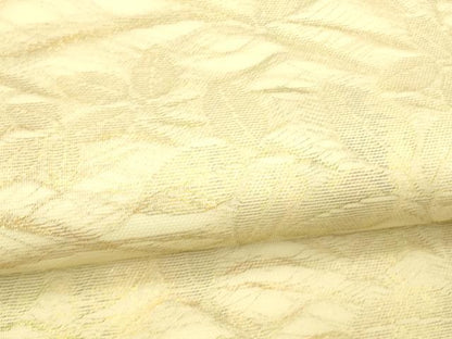 平和屋着物＊夏物 六通柄 本袋帯 草葉文 金糸 正絹 逸品 DABC8107cm