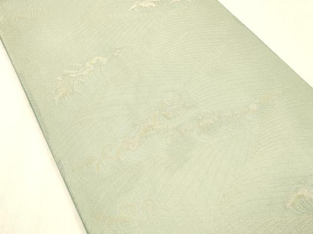 平和屋着物＊夏物 六通柄袋帯 立波文 金銀糸 三越扱い 正絹 逸品 DABC8113cm