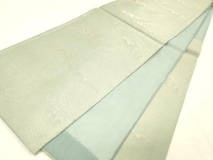平和屋着物＊夏物 六通柄袋帯 立波文 金銀糸 三越扱い 正絹 逸品 DABC8113cm