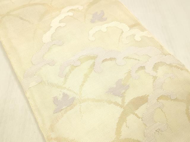 平和屋着物＊夏物 六通柄 本袋帯 立波飛鳥芝文 金糸 正絹 逸品 DABC8114cm