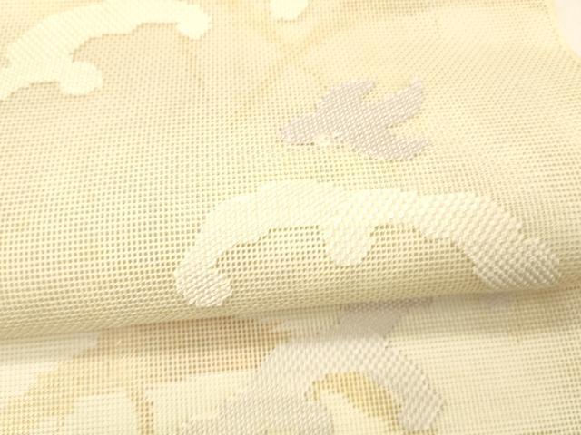 平和屋着物＊夏物 六通柄 本袋帯 立波飛鳥芝文 金糸 正絹 逸品 DABC8114cm