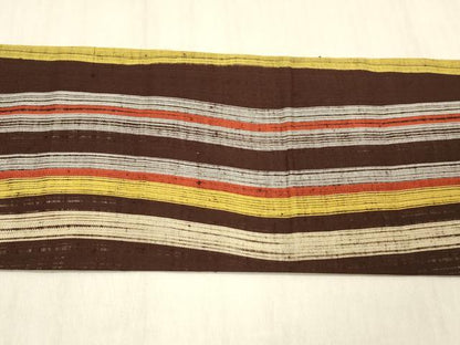 平和屋着物▽九寸名古屋帯 スリーシーズン 春夏秋 紬地 間道 正絹 逸品 DABC8119cm