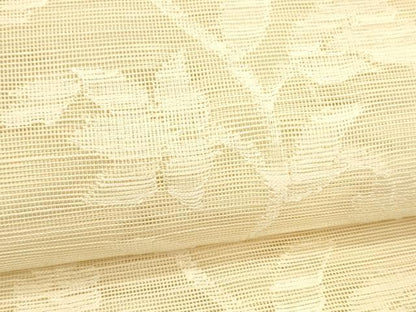 平和屋着物＊夏物 八寸名古屋帯 枝花文 正絹 逸品 DABC8125cm
