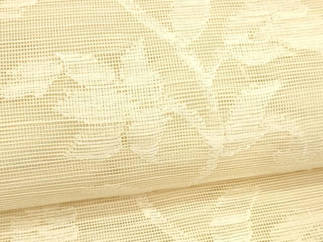平和屋着物＊夏物 八寸名古屋帯 枝花文 正絹 逸品 DABC8125cm
