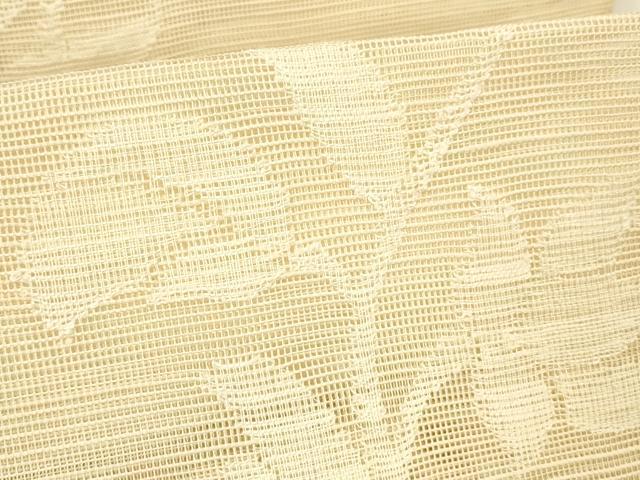 平和屋着物＊夏物 八寸名古屋帯 枝花文 正絹 逸品 DABC8125cm