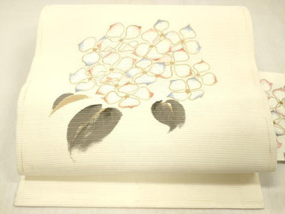 平和屋着物＊夏物　九寸名古屋帯　紫陽花　DABC8129cm