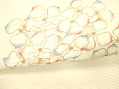 平和屋着物＊夏物　九寸名古屋帯　紫陽花　DABC8129cm