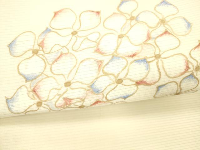 平和屋着物＊夏物　九寸名古屋帯　紫陽花　DABC8129cm