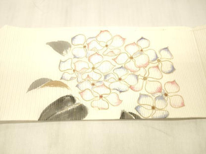 平和屋着物＊夏物　九寸名古屋帯　紫陽花　DABC8129cm