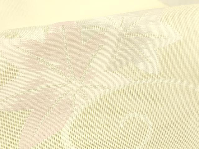 平和屋着物＊夏物 八寸名古屋帯 竜田川 銀糸 DABC8131cm