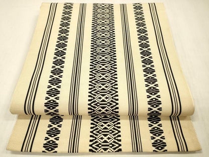 平和屋着物＊夏物　本場筑前博多織　八寸名古屋帯　紗献上　正絹　逸品　DABC8135cm