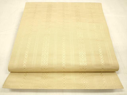 平和屋着物●本場筑前博多織 八寸名古屋帯 献上 飴色 正絹 逸品 DABC8150cm