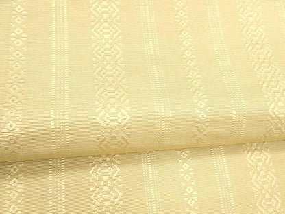 平和屋着物●本場筑前博多織 八寸名古屋帯 献上 飴色 正絹 逸品 DABC8150cm