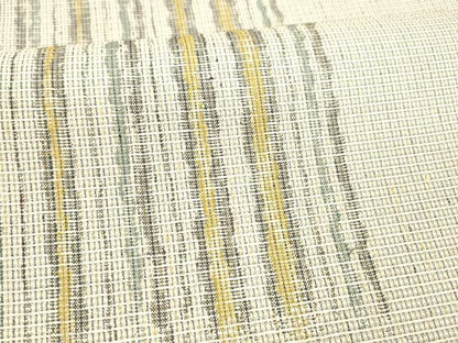 平和屋着物●両面　六通柄袋帯　間道　鱗文　正絹　逸品　DABC8153cm