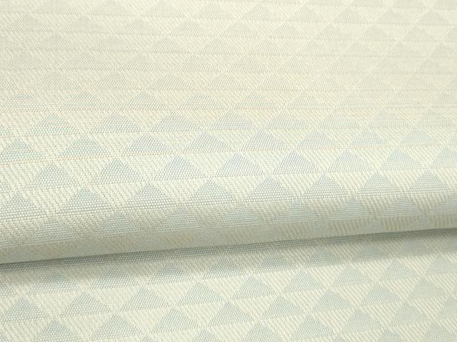 平和屋着物●両面　六通柄袋帯　間道　鱗文　正絹　逸品　DABC8153cm