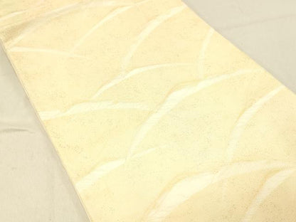 平和屋着物＊夏物 六通柄袋帯 雪芝文 金糸 正絹 逸品 DABC8167cm