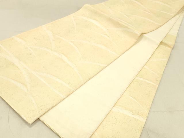平和屋着物＊夏物　六通柄袋帯　雪芝文　金糸　正絹　逸品　DABC8167cm 平和屋着物＊夏物 六通柄袋帯 雪芝文 金糸 正絹 逸品 DABC8167cm