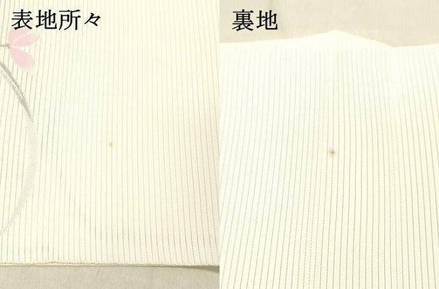 平和屋着物＊夏物 八寸名古屋帯 草花文 DABC8173cm