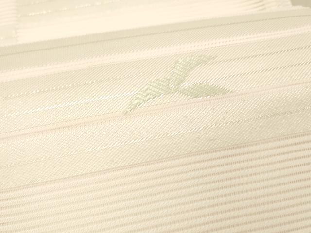 平和屋着物＊夏物 六通柄 京袋帯 唐織 草葉文 銀糸 DABC8174cm