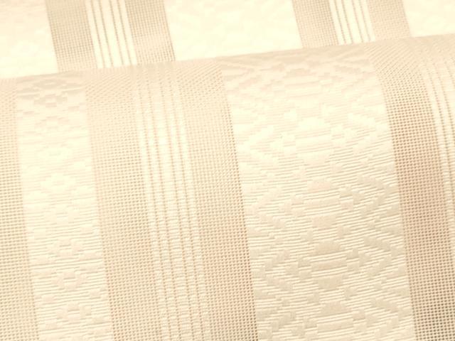 平和屋着物＊夏物　博多織　八寸名古屋帯　献上　珊瑚色　DABC8176cm