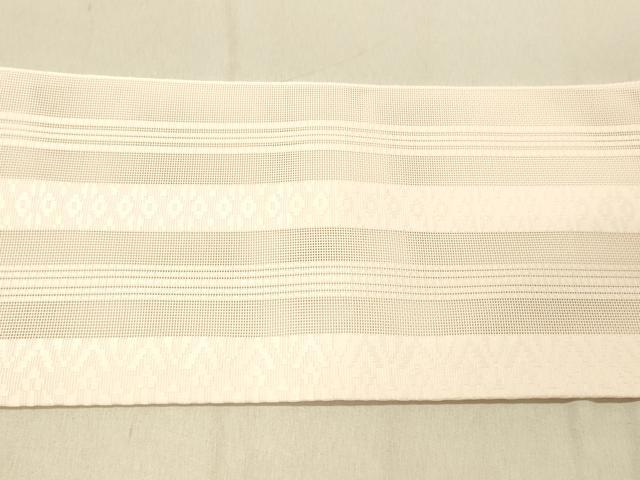 平和屋着物＊夏物　博多織　八寸名古屋帯　献上　珊瑚色　DABC8176cm